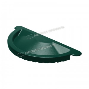 Заглушка желоба D125 RAL-6005 зеленый