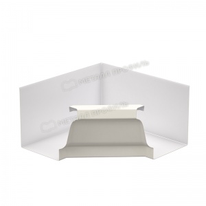 Угол желоба 120*86 внутренний RAL-9010 белый