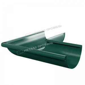 Угол желоба наружный D125 RAL-6005 зеленый