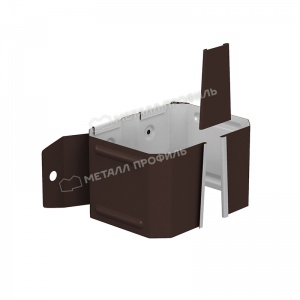 Держатель трубы 76*102 (на дерево) RAL-8017 коричневый