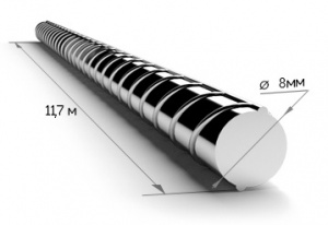 Арматура № 8 А500С (5,85м)
