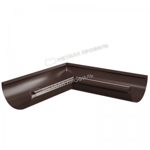 Угол желоба внутренний D125 RAL-8017 коричневый