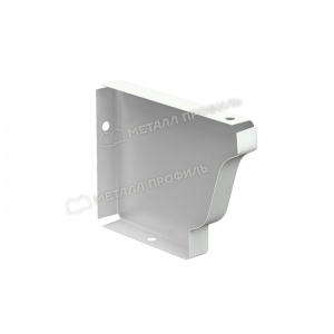 Заглушка желоба 120*86 правая RAL-9010 белый