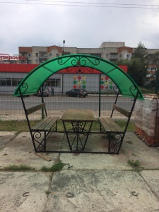 Беседка с полекарбонатом