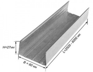 Профиль CDT 60/27 3м 0,5 крашеный (16шт упак.)