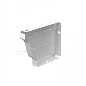 Заглушка желоба 120*86 левая RAL-9010 белый