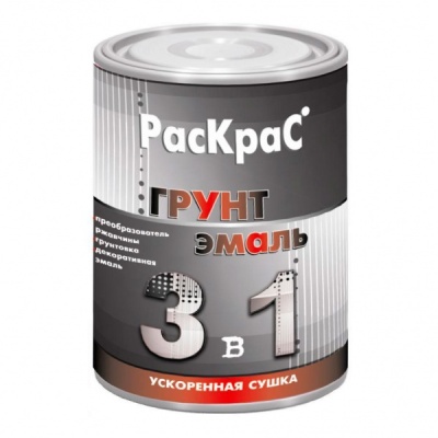 Грунт-эмаль 3в1 по ржавчине серый 1,9 кг. 